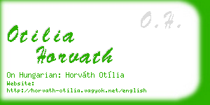 otilia horvath business card